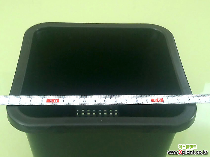 도매-1BOX(100개) 5호 플분18cm 검정플분 플라스틱화분 사각포트