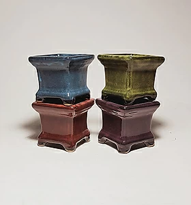 Pots (색상랜덤)4개 화분세트 지름6 높이5