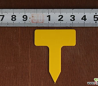 노랑 사각 3호 이름표 3.5cm( 네임텍 명찰 약100개)(5+1) 1