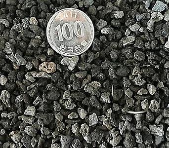 화장토 흑색화산석 1000ml (소립3-5mm) (포장단위가 1L로)다육용 화분 데코/리톱스용/화장토용 1