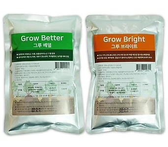제라늄 영양제 필수원소복합비료 아미노산 미량요소 식물영양제 그루베덜+그루브라이트 세트 1