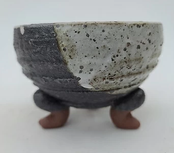 수제화분 jak-05-bowlpot 직경12cm(화이트/블랙투톤) 1