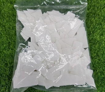 사각 플라스틱 이름표(3.5CM) 80개 흰색 1봉 1
