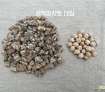 세척마사토 대립 1.3kg 3.3kg 6.7kg 마사토 세척마사토 원예용품 다육이흙 모래 다육이마사토 1