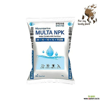 물타NPK(30-10-10) 10kg 미생물 함유 관주양액 비료 생육초기용 1
