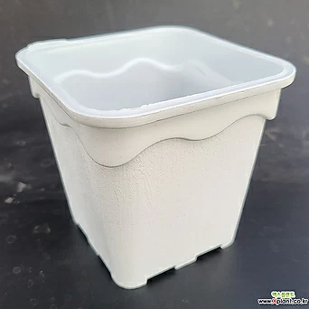 (HIGH) 플라스틱 화분 플분 흰색 3호 10+1 (plastic flower pot white 9cm) 1